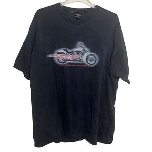 Harley-Davidson Black 100 Year Anniversary T-shirt North Canton, Ohio Size 2XL